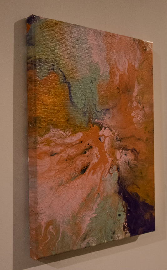 Orange You Glad - Acrylic Pour