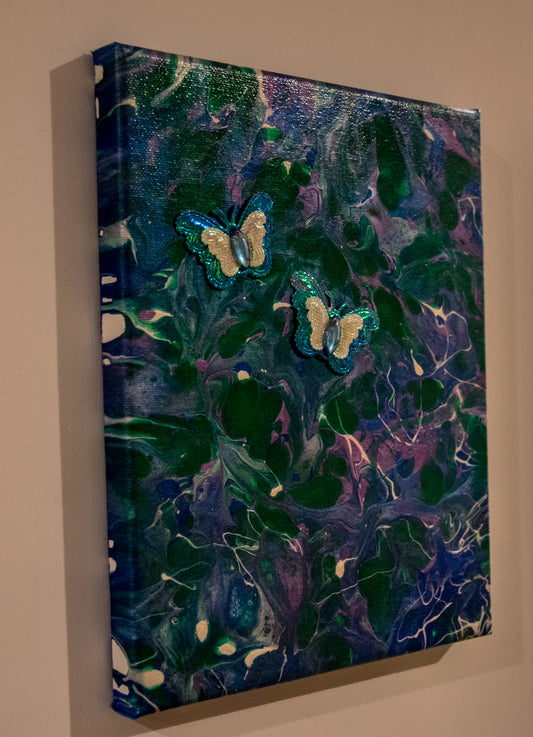 Butterflies - Acrylic Pour