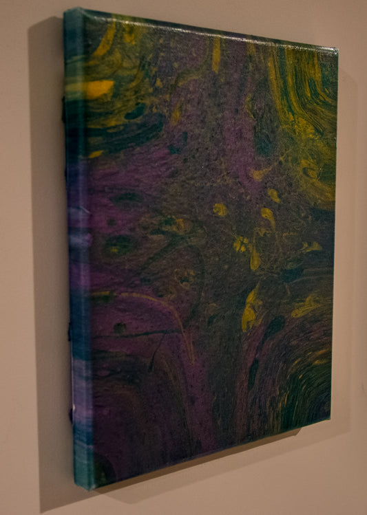 Gold and Purple - Acrylic Pour