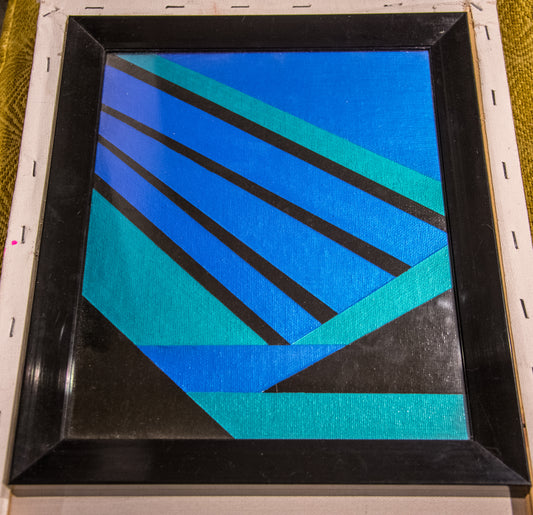 Black and Blues - Acrylic Painting