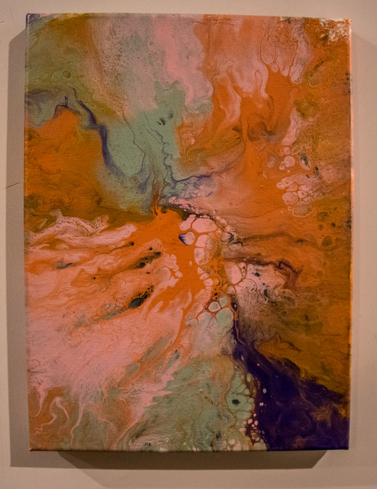 Orange You Glad - Acrylic Pour