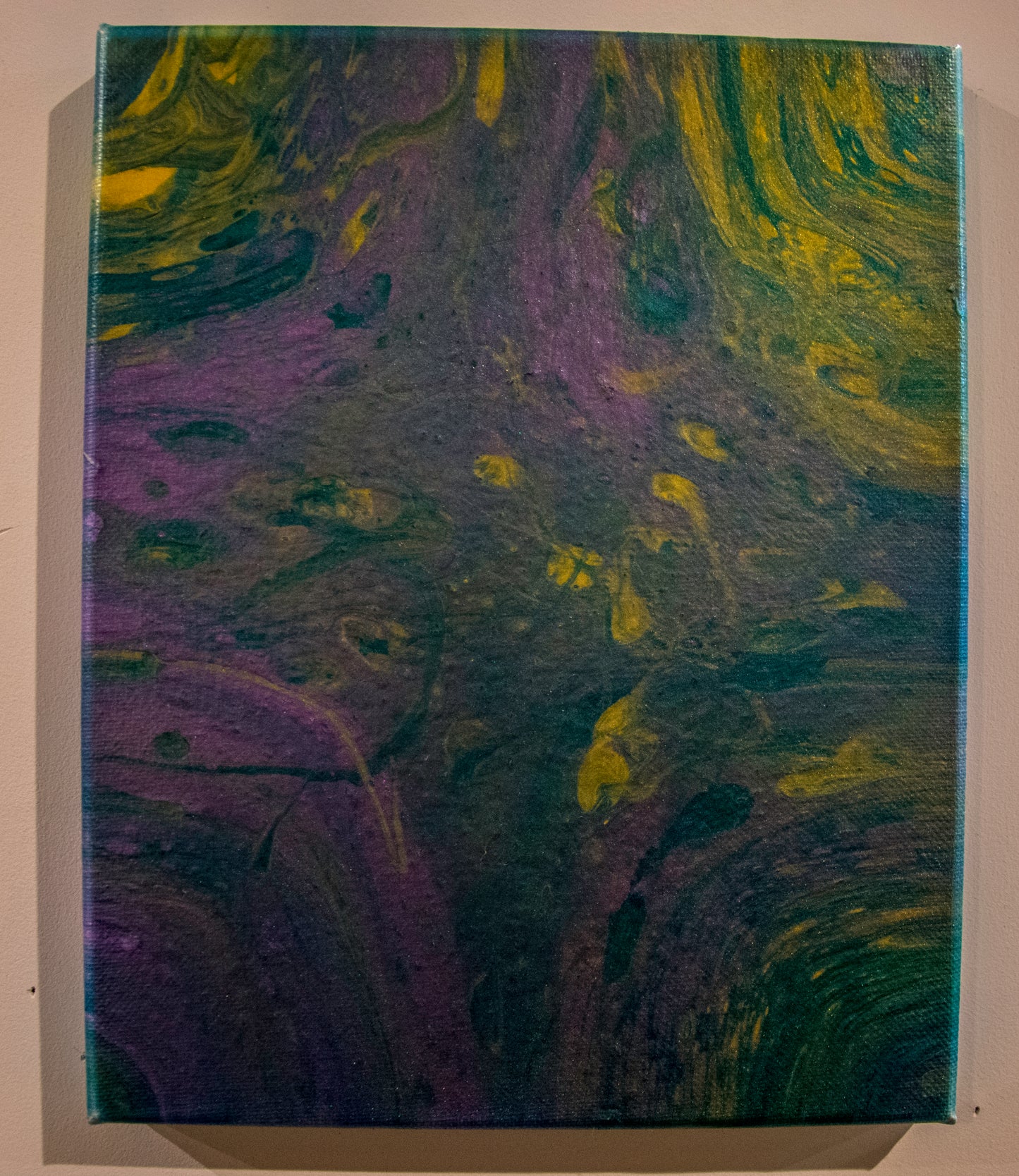 Gold and Purple - Acrylic Pour